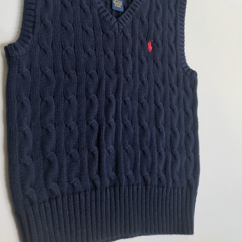 Polo Ralph Lauren Navy Blue 4/4T Sweater Vest